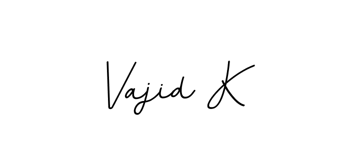 Similarly BallpointsItalic-DORy9 is the best handwritten signature design. Signature creator online .You can use it as an online autograph creator for name Vajid K. Vajid K signature style 11 images and pictures png