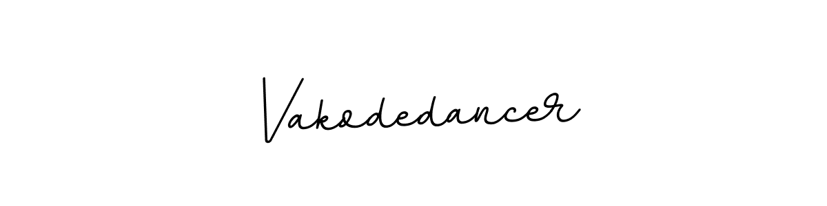 Use a signature maker to create a handwritten signature online. With this signature software, you can design (BallpointsItalic-DORy9) your own signature for name Vakodedancer. Vakodedancer signature style 11 images and pictures png