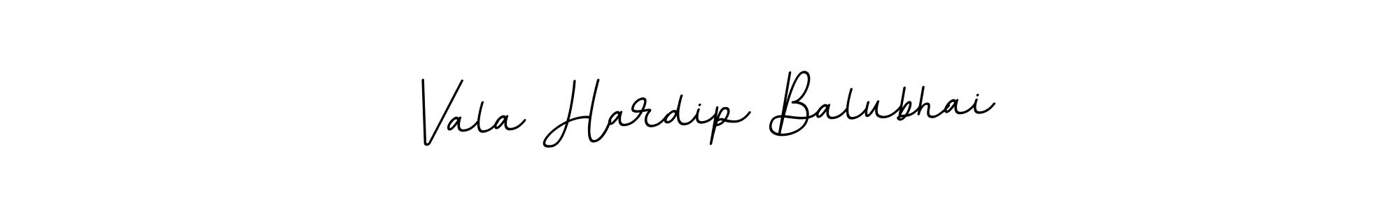 Use a signature maker to create a handwritten signature online. With this signature software, you can design (BallpointsItalic-DORy9) your own signature for name Vala Hardip Balubhai. Vala Hardip Balubhai signature style 11 images and pictures png