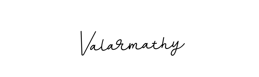 Use a signature maker to create a handwritten signature online. With this signature software, you can design (BallpointsItalic-DORy9) your own signature for name Valarmathy. Valarmathy signature style 11 images and pictures png