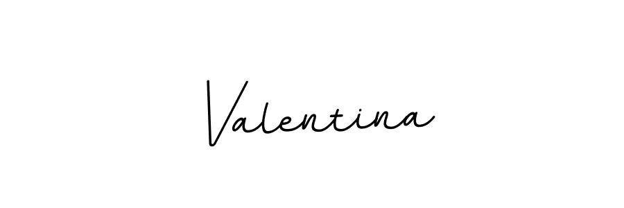 Use a signature maker to create a handwritten signature online. With this signature software, you can design (BallpointsItalic-DORy9) your own signature for name Valentina. Valentina signature style 11 images and pictures png