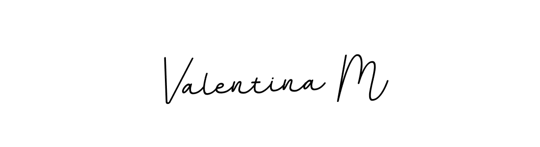 Make a beautiful signature design for name Valentina M. With this signature (BallpointsItalic-DORy9) style, you can create a handwritten signature for free. Valentina M signature style 11 images and pictures png