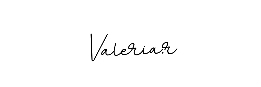 Design your own signature with our free online signature maker. With this signature software, you can create a handwritten (BallpointsItalic-DORy9) signature for name Valeria.r. Valeria.r signature style 11 images and pictures png
