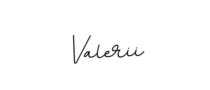 Make a beautiful signature design for name Valerii. With this signature (BallpointsItalic-DORy9) style, you can create a handwritten signature for free. Valerii signature style 11 images and pictures png