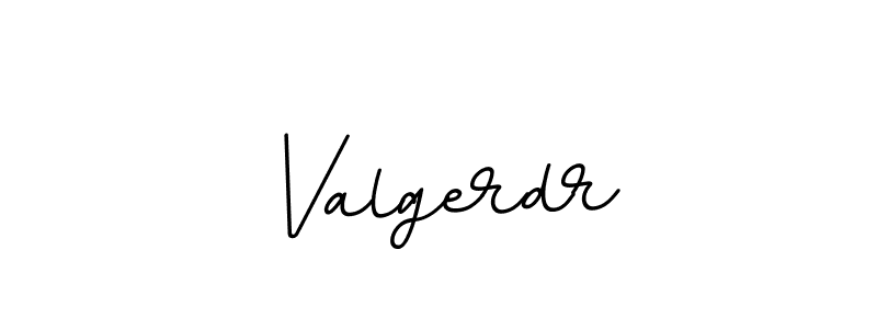 How to make Valgerdr name signature. Use BallpointsItalic-DORy9 style for creating short signs online. This is the latest handwritten sign. Valgerdr signature style 11 images and pictures png