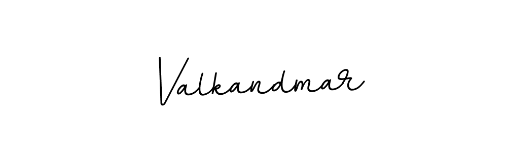 Design your own signature with our free online signature maker. With this signature software, you can create a handwritten (BallpointsItalic-DORy9) signature for name Valkandmar. Valkandmar signature style 11 images and pictures png