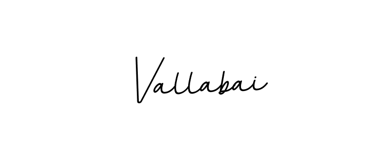 You should practise on your own different ways (BallpointsItalic-DORy9) to write your name (Vallabai) in signature. don't let someone else do it for you. Vallabai signature style 11 images and pictures png