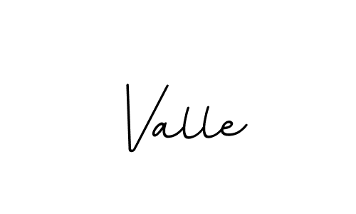 Create a beautiful signature design for name Valle. With this signature (BallpointsItalic-DORy9) fonts, you can make a handwritten signature for free. Valle signature style 11 images and pictures png