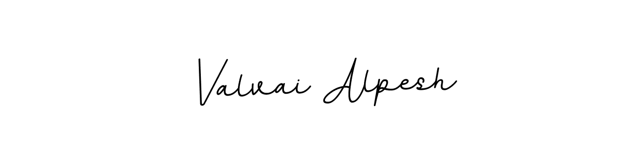 Valvai Alpesh stylish signature style. Best Handwritten Sign (BallpointsItalic-DORy9) for my name. Handwritten Signature Collection Ideas for my name Valvai Alpesh. Valvai Alpesh signature style 11 images and pictures png