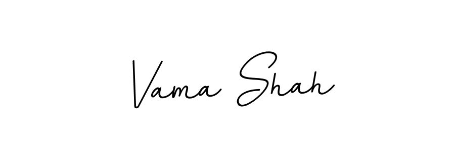 How to make Vama Shah name signature. Use BallpointsItalic-DORy9 style for creating short signs online. This is the latest handwritten sign. Vama Shah signature style 11 images and pictures png