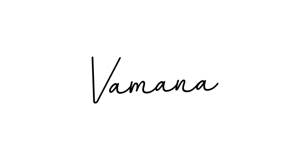 Make a beautiful signature design for name Vamana. With this signature (BallpointsItalic-DORy9) style, you can create a handwritten signature for free. Vamana signature style 11 images and pictures png