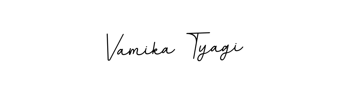 You should practise on your own different ways (BallpointsItalic-DORy9) to write your name (Vamika Tyagi) in signature. don't let someone else do it for you. Vamika Tyagi signature style 11 images and pictures png