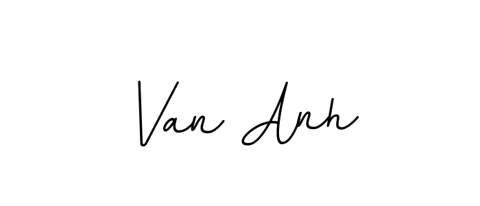 You should practise on your own different ways (BallpointsItalic-DORy9) to write your name (Van Anh) in signature. don't let someone else do it for you. Van Anh signature style 11 images and pictures png