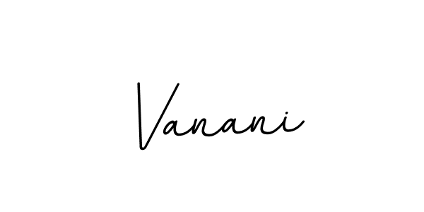 Make a beautiful signature design for name Vanani. With this signature (BallpointsItalic-DORy9) style, you can create a handwritten signature for free. Vanani signature style 11 images and pictures png