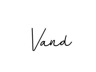 The best way (BallpointsItalic-DORy9) to make a short signature is to pick only two or three words in your name. The name Vand include a total of six letters. For converting this name. Vand signature style 11 images and pictures png