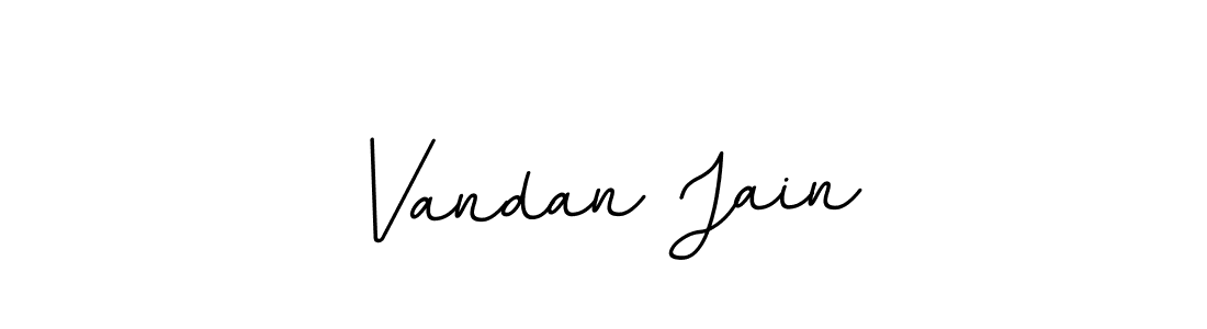 The best way (BallpointsItalic-DORy9) to make a short signature is to pick only two or three words in your name. The name Vandan Jain include a total of six letters. For converting this name. Vandan Jain signature style 11 images and pictures png