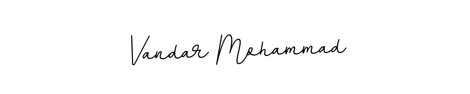 Design your own signature with our free online signature maker. With this signature software, you can create a handwritten (BallpointsItalic-DORy9) signature for name Vandar Mohammad. Vandar Mohammad signature style 11 images and pictures png