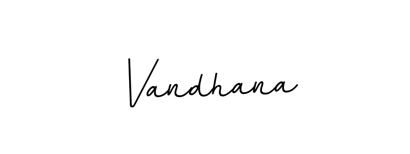 You should practise on your own different ways (BallpointsItalic-DORy9) to write your name (Vandhana) in signature. don't let someone else do it for you. Vandhana signature style 11 images and pictures png