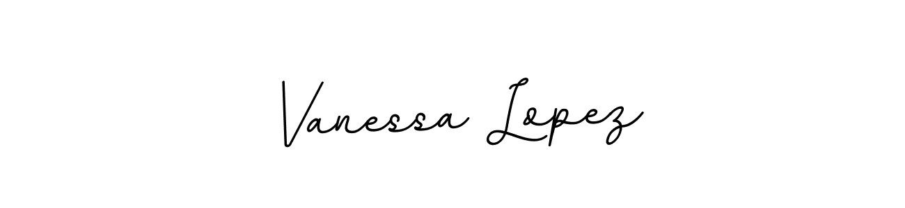 Vanessa Lopez stylish signature style. Best Handwritten Sign (BallpointsItalic-DORy9) for my name. Handwritten Signature Collection Ideas for my name Vanessa Lopez. Vanessa Lopez signature style 11 images and pictures png