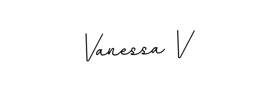 It looks lik you need a new signature style for name Vanessa V. Design unique handwritten (BallpointsItalic-DORy9) signature with our free signature maker in just a few clicks. Vanessa V signature style 11 images and pictures png