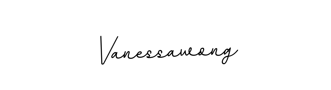 Vanessawong stylish signature style. Best Handwritten Sign (BallpointsItalic-DORy9) for my name. Handwritten Signature Collection Ideas for my name Vanessawong. Vanessawong signature style 11 images and pictures png