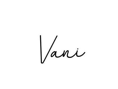 It looks lik you need a new signature style for name Vani. Design unique handwritten (BallpointsItalic-DORy9) signature with our free signature maker in just a few clicks. Vani signature style 11 images and pictures png