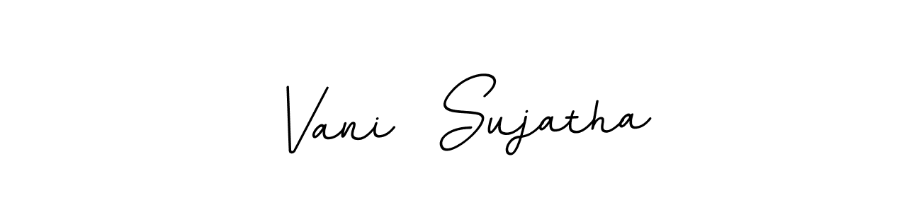 BallpointsItalic-DORy9 is a professional signature style that is perfect for those who want to add a touch of class to their signature. It is also a great choice for those who want to make their signature more unique. Get Vani  Sujatha name to fancy signature for free. Vani  Sujatha signature style 11 images and pictures png