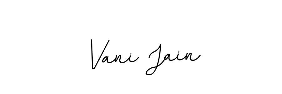 Also we have Vani Jain name is the best signature style. Create professional handwritten signature collection using BallpointsItalic-DORy9 autograph style. Vani Jain signature style 11 images and pictures png