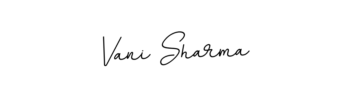 You should practise on your own different ways (BallpointsItalic-DORy9) to write your name (Vani Sharma) in signature. don't let someone else do it for you. Vani Sharma signature style 11 images and pictures png