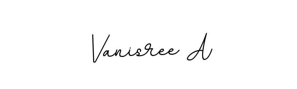 The best way (BallpointsItalic-DORy9) to make a short signature is to pick only two or three words in your name. The name Vanisree A include a total of six letters. For converting this name. Vanisree A signature style 11 images and pictures png