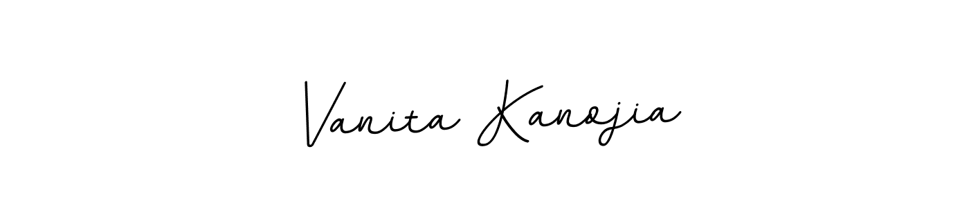 Make a beautiful signature design for name Vanita Kanojia. With this signature (BallpointsItalic-DORy9) style, you can create a handwritten signature for free. Vanita Kanojia signature style 11 images and pictures png