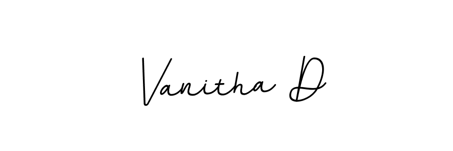 Also we have Vanitha D name is the best signature style. Create professional handwritten signature collection using BallpointsItalic-DORy9 autograph style. Vanitha D signature style 11 images and pictures png