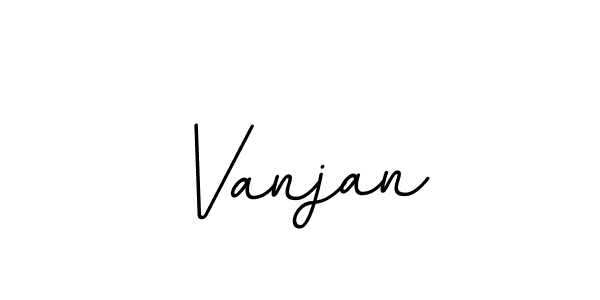 Create a beautiful signature design for name Vanjan. With this signature (BallpointsItalic-DORy9) fonts, you can make a handwritten signature for free. Vanjan signature style 11 images and pictures png