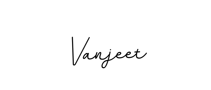 Make a beautiful signature design for name Vanjeet. With this signature (BallpointsItalic-DORy9) style, you can create a handwritten signature for free. Vanjeet signature style 11 images and pictures png