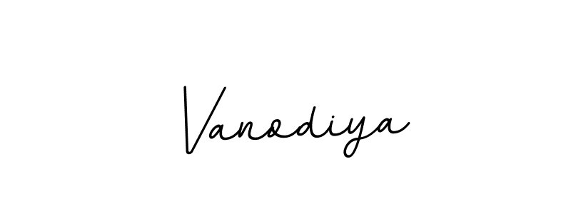 Use a signature maker to create a handwritten signature online. With this signature software, you can design (BallpointsItalic-DORy9) your own signature for name Vanodiya. Vanodiya signature style 11 images and pictures png