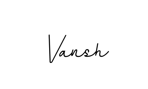 Vansh stylish signature style. Best Handwritten Sign (BallpointsItalic-DORy9) for my name. Handwritten Signature Collection Ideas for my name Vansh. Vansh signature style 11 images and pictures png