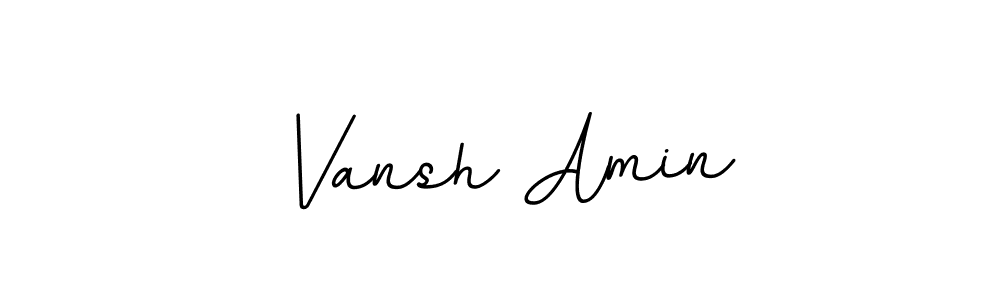 BallpointsItalic-DORy9 is a professional signature style that is perfect for those who want to add a touch of class to their signature. It is also a great choice for those who want to make their signature more unique. Get Vansh Amin name to fancy signature for free. Vansh Amin signature style 11 images and pictures png