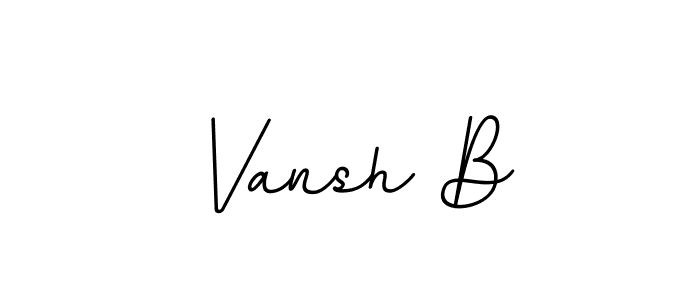 How to make Vansh B signature? BallpointsItalic-DORy9 is a professional autograph style. Create handwritten signature for Vansh B name. Vansh B signature style 11 images and pictures png