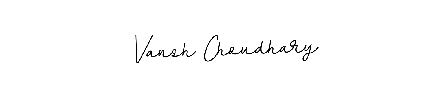 Vansh Choudhary stylish signature style. Best Handwritten Sign (BallpointsItalic-DORy9) for my name. Handwritten Signature Collection Ideas for my name Vansh Choudhary. Vansh Choudhary signature style 11 images and pictures png