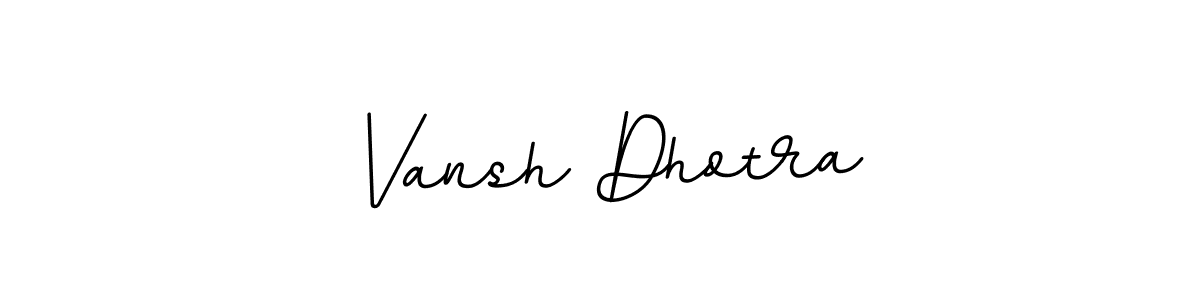 Use a signature maker to create a handwritten signature online. With this signature software, you can design (BallpointsItalic-DORy9) your own signature for name Vansh Dhotra. Vansh Dhotra signature style 11 images and pictures png