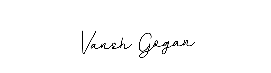 How to make Vansh Gogan name signature. Use BallpointsItalic-DORy9 style for creating short signs online. This is the latest handwritten sign. Vansh Gogan signature style 11 images and pictures png