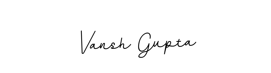 Design your own signature with our free online signature maker. With this signature software, you can create a handwritten (BallpointsItalic-DORy9) signature for name Vansh Gupta. Vansh Gupta signature style 11 images and pictures png