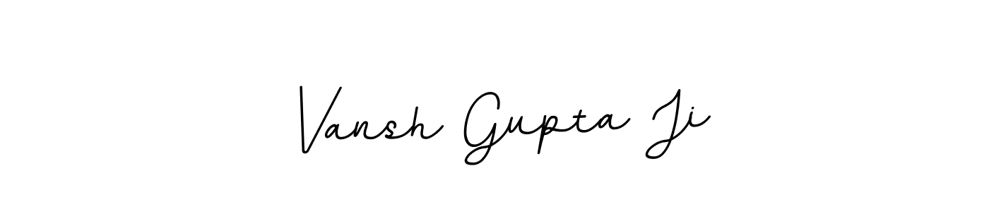You should practise on your own different ways (BallpointsItalic-DORy9) to write your name (Vansh Gupta Ji) in signature. don't let someone else do it for you. Vansh Gupta Ji signature style 11 images and pictures png