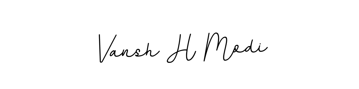 It looks lik you need a new signature style for name Vansh H Modi. Design unique handwritten (BallpointsItalic-DORy9) signature with our free signature maker in just a few clicks. Vansh H Modi signature style 11 images and pictures png