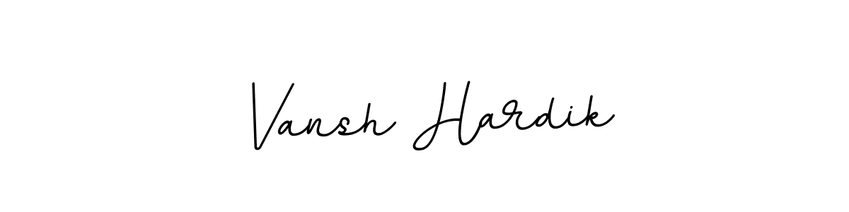 The best way (BallpointsItalic-DORy9) to make a short signature is to pick only two or three words in your name. The name Vansh Hardik include a total of six letters. For converting this name. Vansh Hardik signature style 11 images and pictures png
