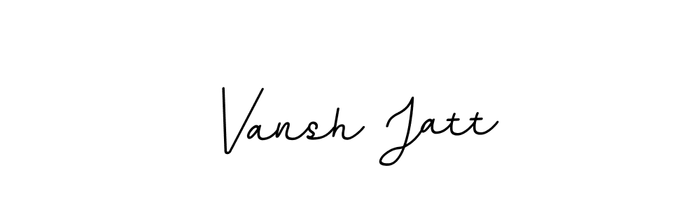 Vansh Jatt stylish signature style. Best Handwritten Sign (BallpointsItalic-DORy9) for my name. Handwritten Signature Collection Ideas for my name Vansh Jatt. Vansh Jatt signature style 11 images and pictures png