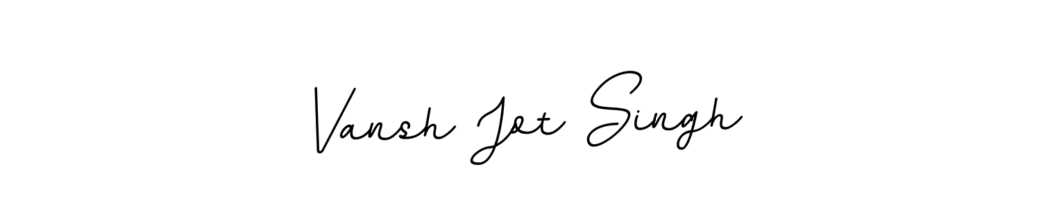 Vansh Jot Singh stylish signature style. Best Handwritten Sign (BallpointsItalic-DORy9) for my name. Handwritten Signature Collection Ideas for my name Vansh Jot Singh. Vansh Jot Singh signature style 11 images and pictures png