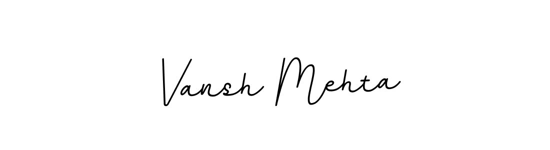 How to make Vansh Mehta name signature. Use BallpointsItalic-DORy9 style for creating short signs online. This is the latest handwritten sign. Vansh Mehta signature style 11 images and pictures png