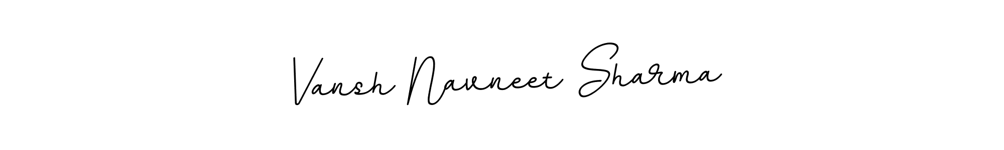 The best way (BallpointsItalic-DORy9) to make a short signature is to pick only two or three words in your name. The name Vansh Navneet Sharma include a total of six letters. For converting this name. Vansh Navneet Sharma signature style 11 images and pictures png