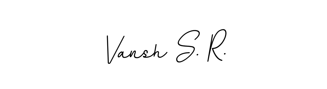 Similarly BallpointsItalic-DORy9 is the best handwritten signature design. Signature creator online .You can use it as an online autograph creator for name Vansh S. R.. Vansh S. R. signature style 11 images and pictures png